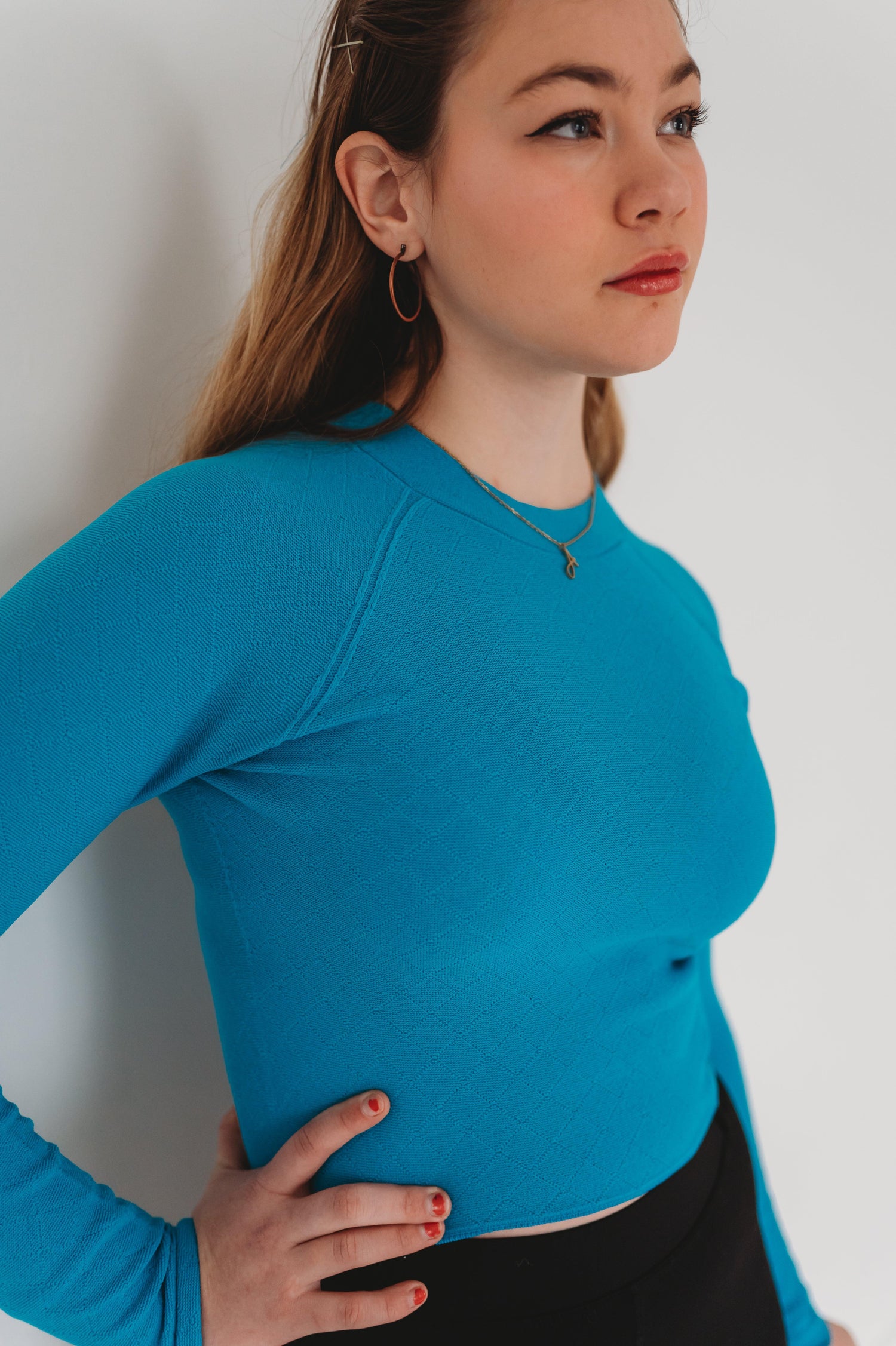 Astra Crop – Seamless Long-Sleeve in SORONA® Stretch