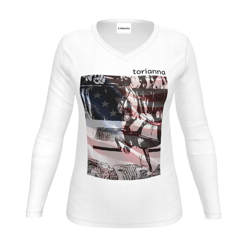 Stars & Strides Long Sleeve Graphic Tee- Womens