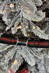 Limited Time-Holiday Equestrian Elastic Belt with Rhinestone Snaffle Bit Buckle