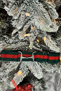 Limited Time-Holiday Equestrian Elastic Belt with Rhinestone Snaffle Bit Buckle