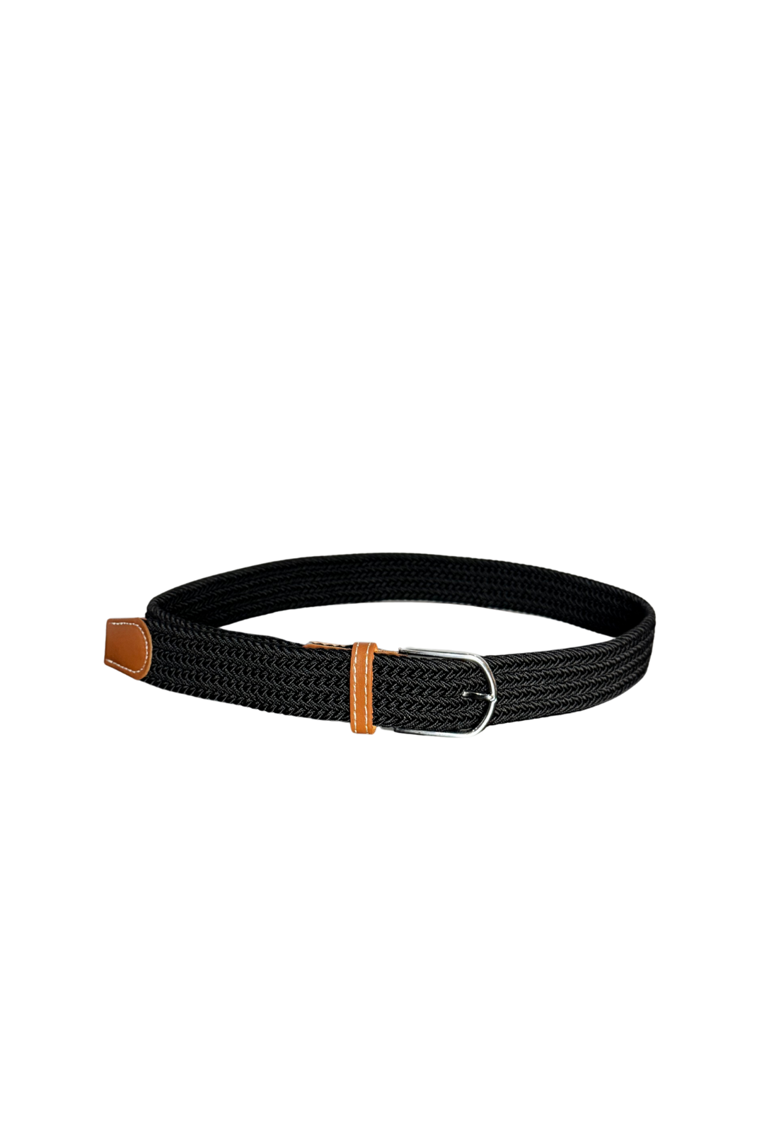 Adjustable Elastic Braided Belt – Stretch Woven Belt for Women Black Adjustable Elastic Braided Belt – Stretch Woven Belt for Women Black